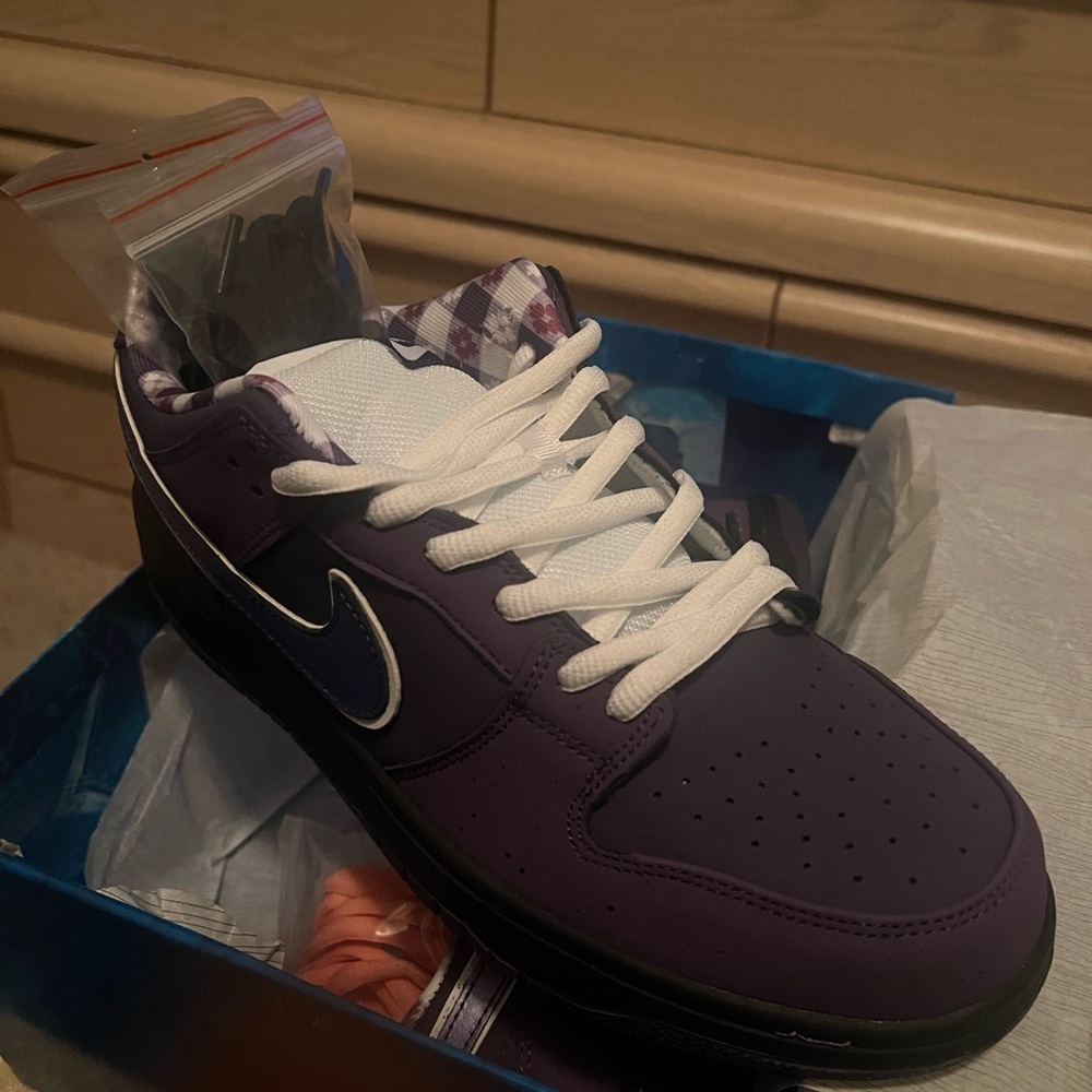 Nike High-Top Purple and White Sneakers